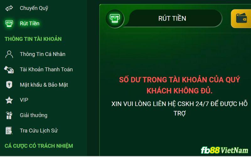 Cập nhật thông tin về tài khoản ngân hàng bạn muốn rút về